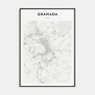Granada Map Portrait Poster
