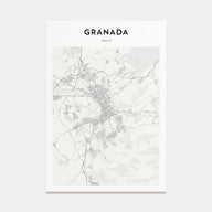 Granada Map Portrait Poster