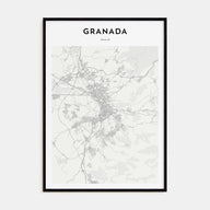 Granada Map Portrait Poster