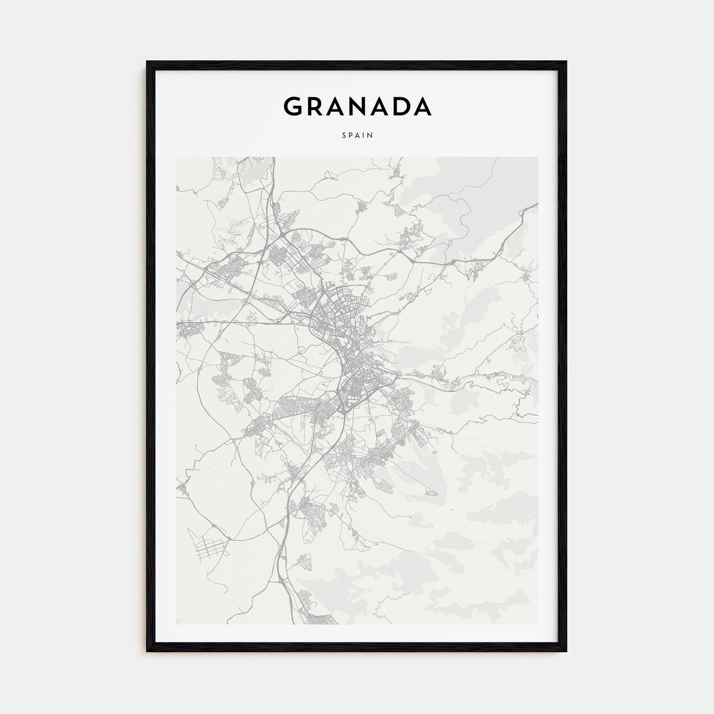 Granada Map Portrait Poster