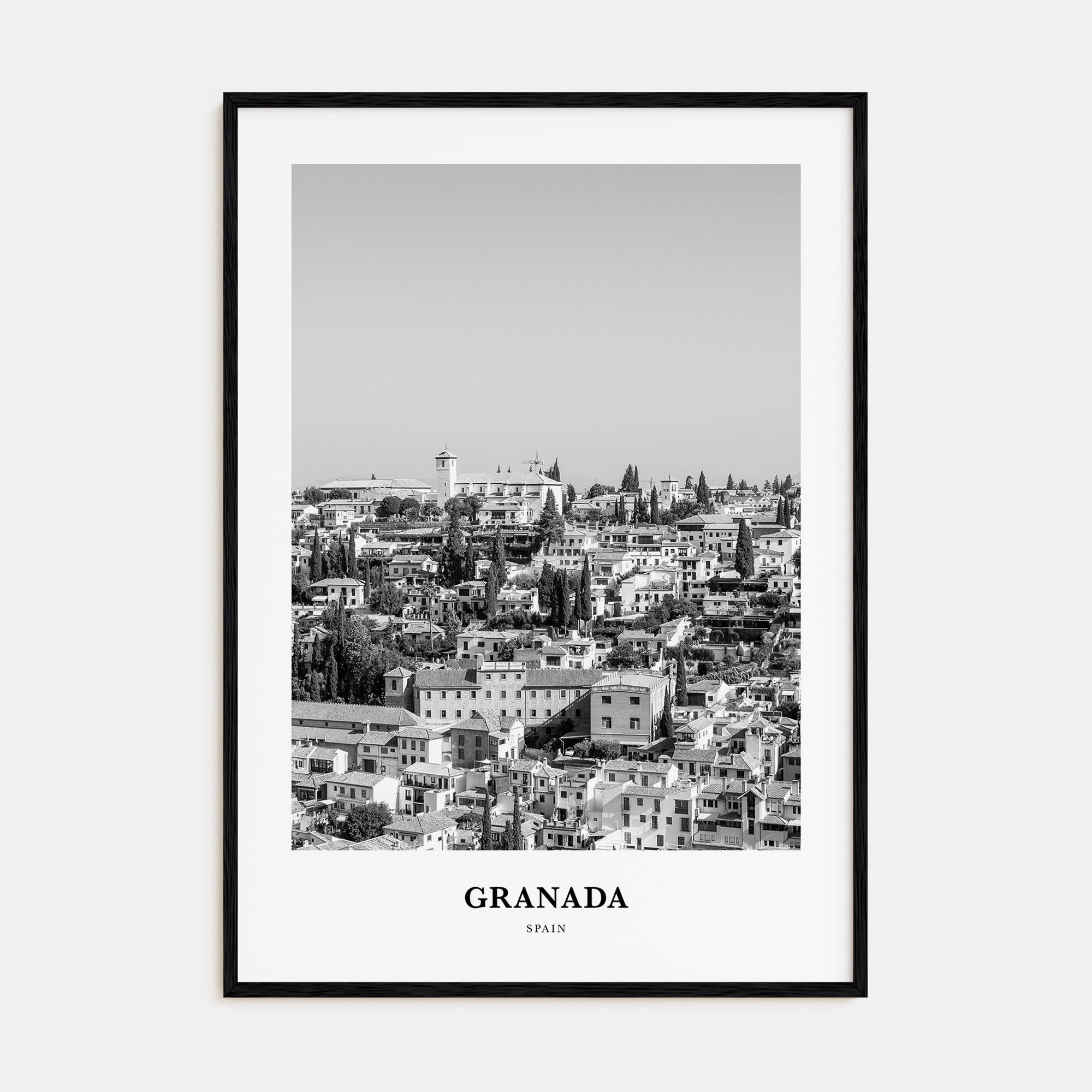 Granada Portrait B&W Poster