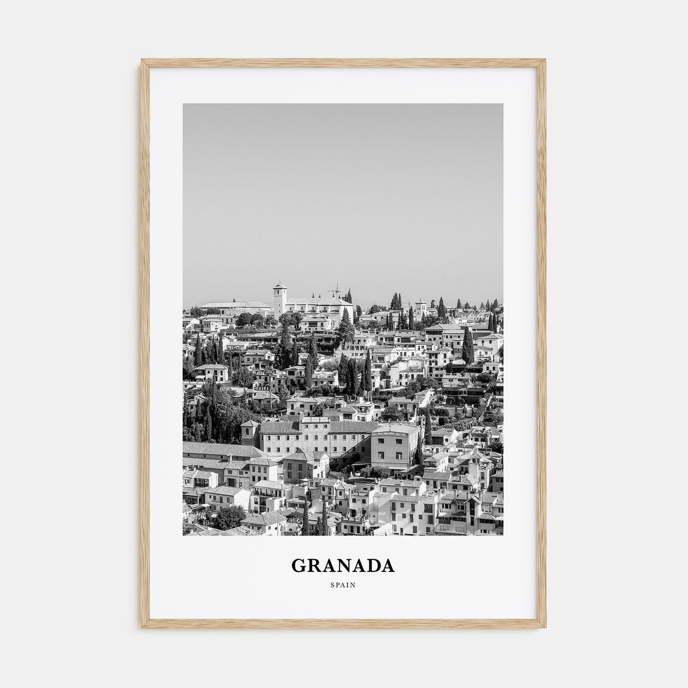 Granada Portrait B&W Poster