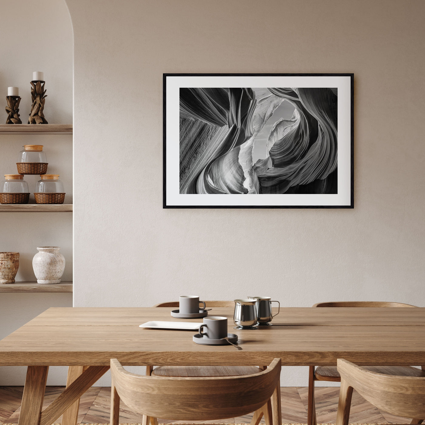 Grand Canyon Landscape B&W Poster