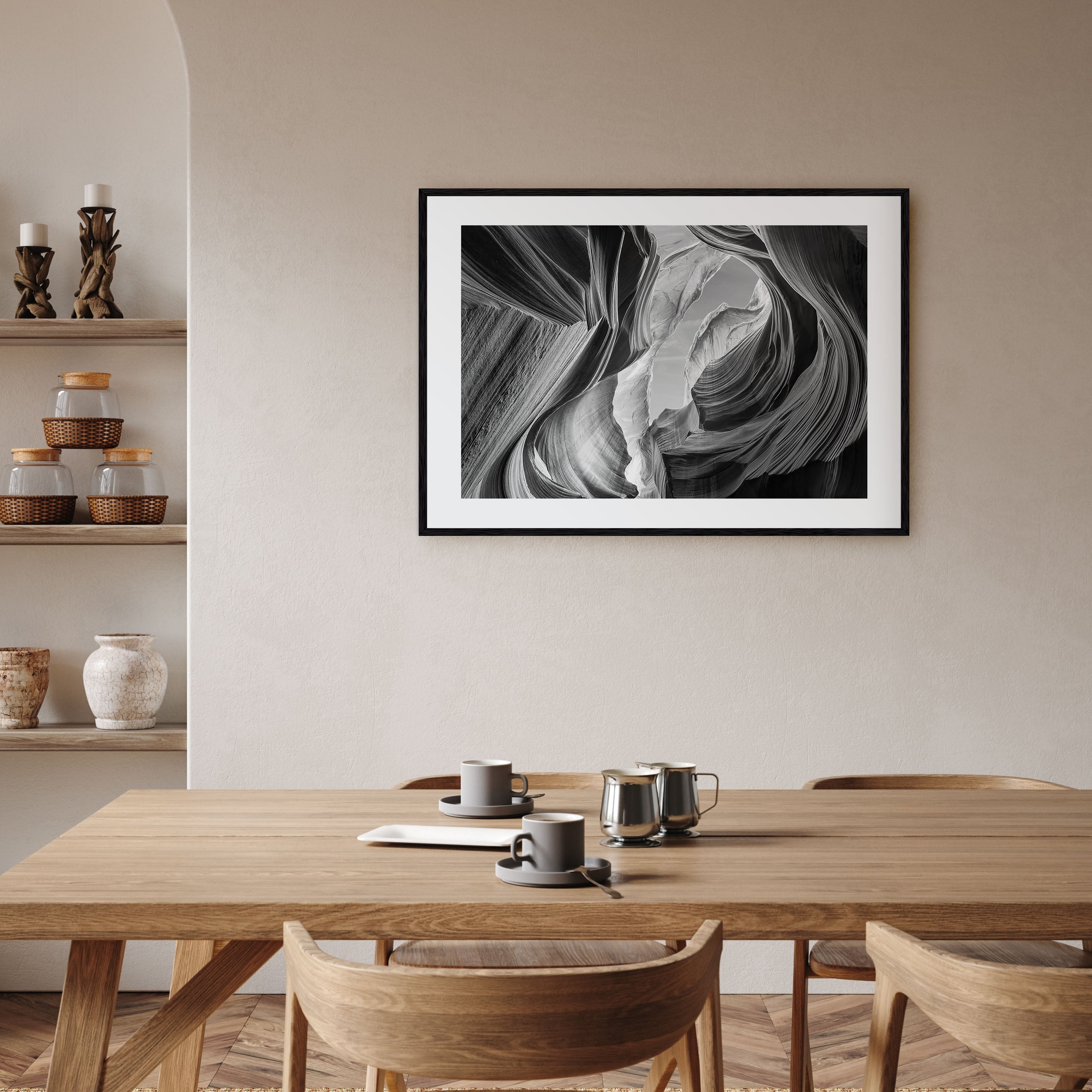 Grand Canyon Landscape B&W Poster