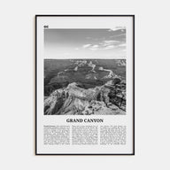 Grand Canyon Travel B&W Poster