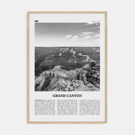 Grand Canyon Travel B&W Poster