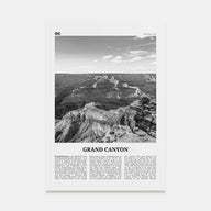 Grand Canyon Travel B&W Poster