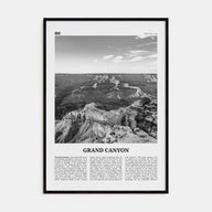 Grand Canyon Travel B&W Poster