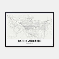 Grand Junction Map Landscape Poster