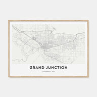 Grand Junction Map Landscape Poster