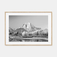Grand Teton National Park Landscape B&W Poster