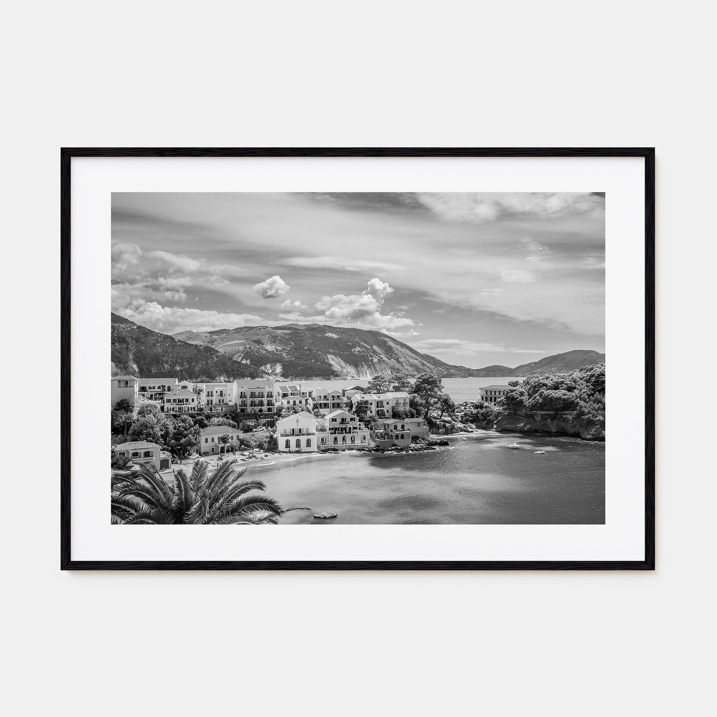 Greece Landscape B&W Poster