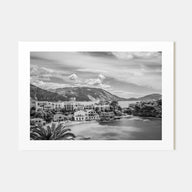 Greece Landscape B&W Poster