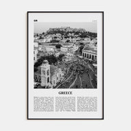Greece Travel B&W No 1 Poster