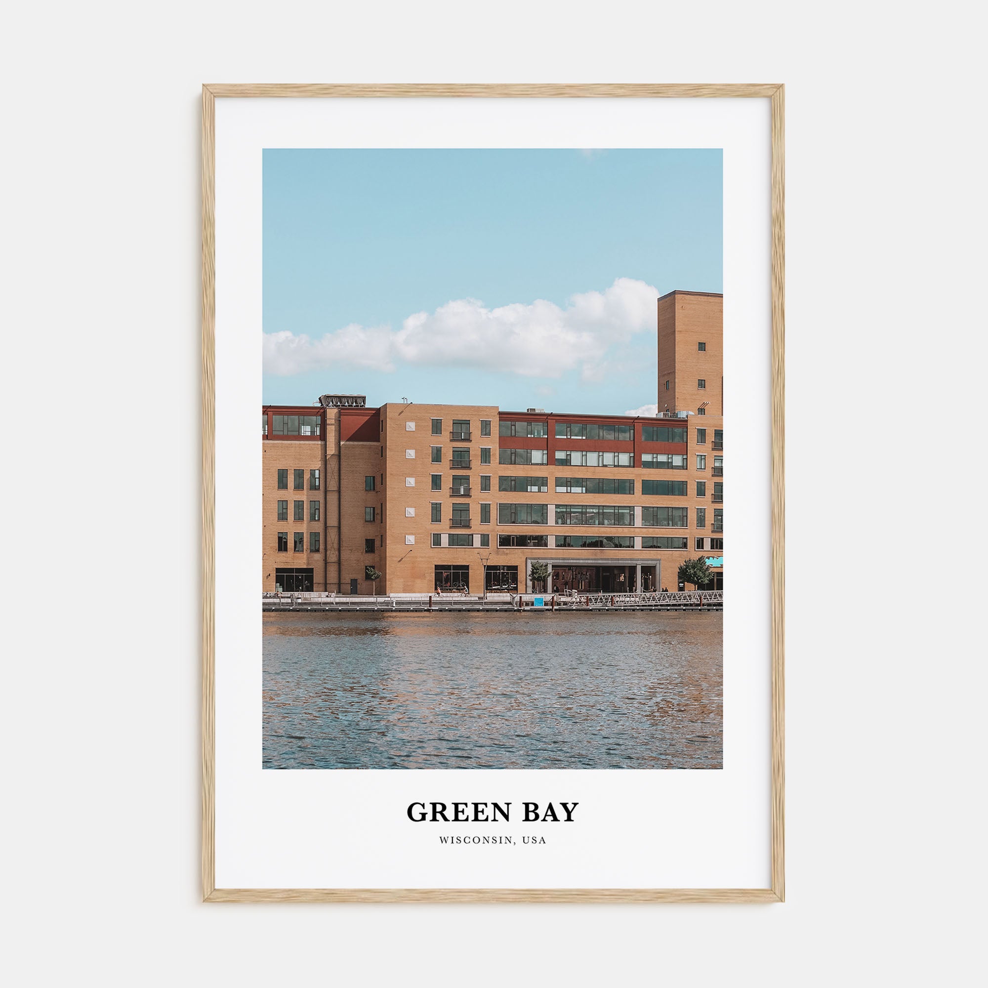 Green Bay Portrait Color Poster