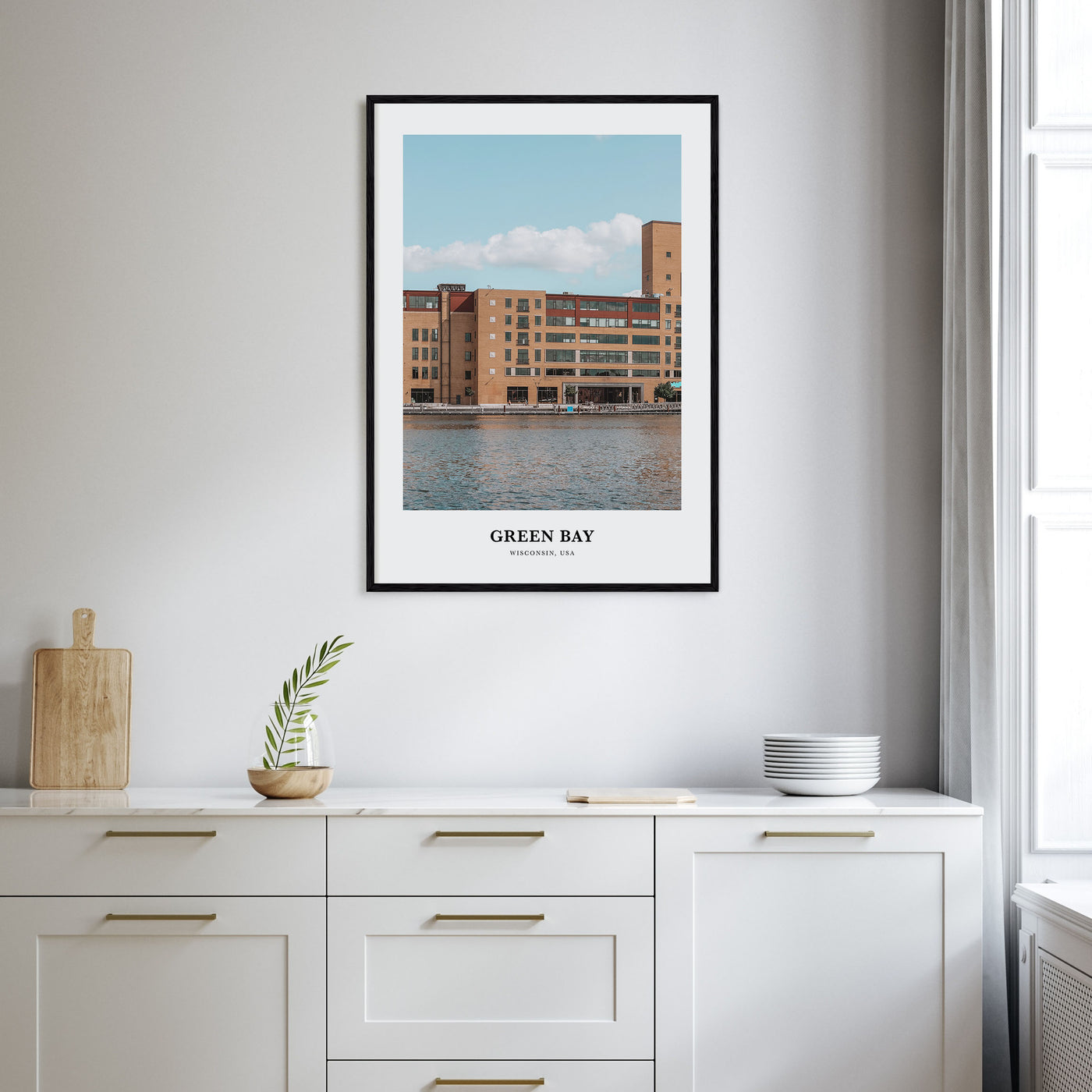 Green Bay Portrait Color Poster
