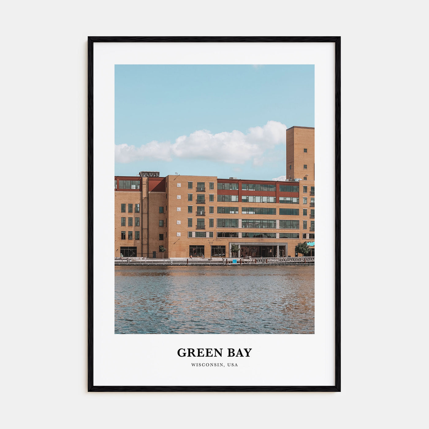 Green Bay Portrait Color Poster