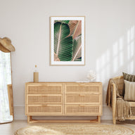 Green Palm Leaf Photo Color Poster