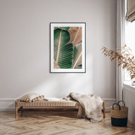 Green Palm Leaf Photo Color Poster