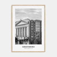 Greensboro Portrait B&W No 1 Poster