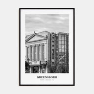 Greensboro Portrait B&W No 1 Poster