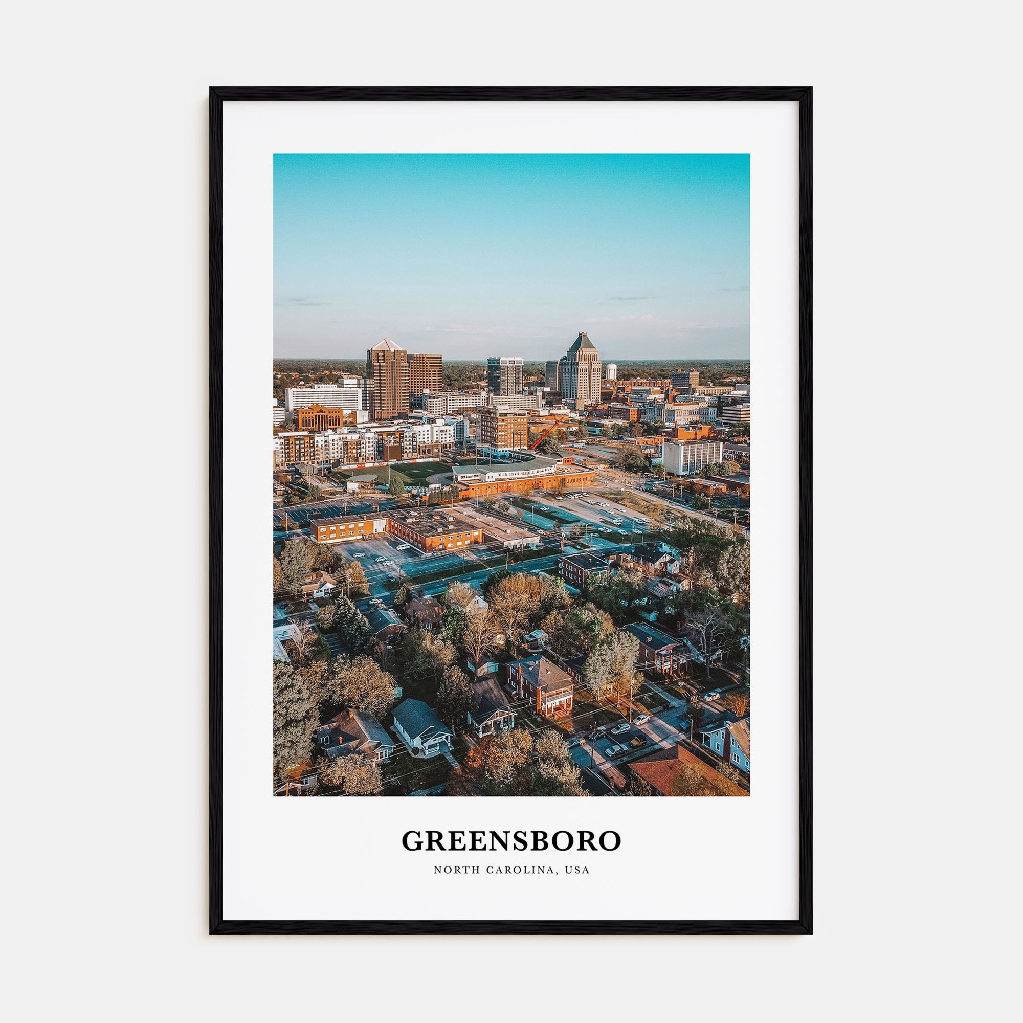 Greensboro Portrait Color Poster