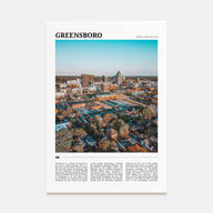 Greensboro Travel Color Poster