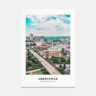 Greenville Portrait Color No 1 Poster