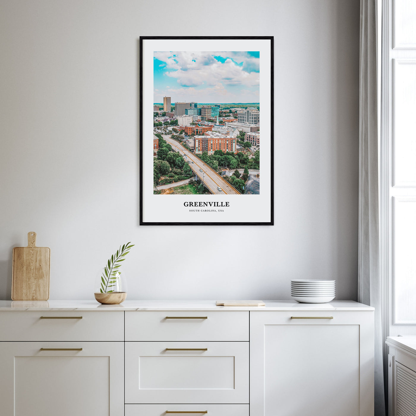 Greenville Portrait Color No 1 Poster