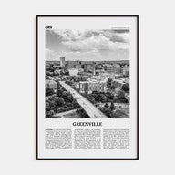 Greenville Travel B&W No 1 Poster