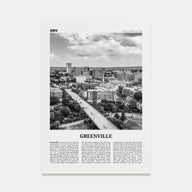 Greenville Travel B&W No 1 Poster