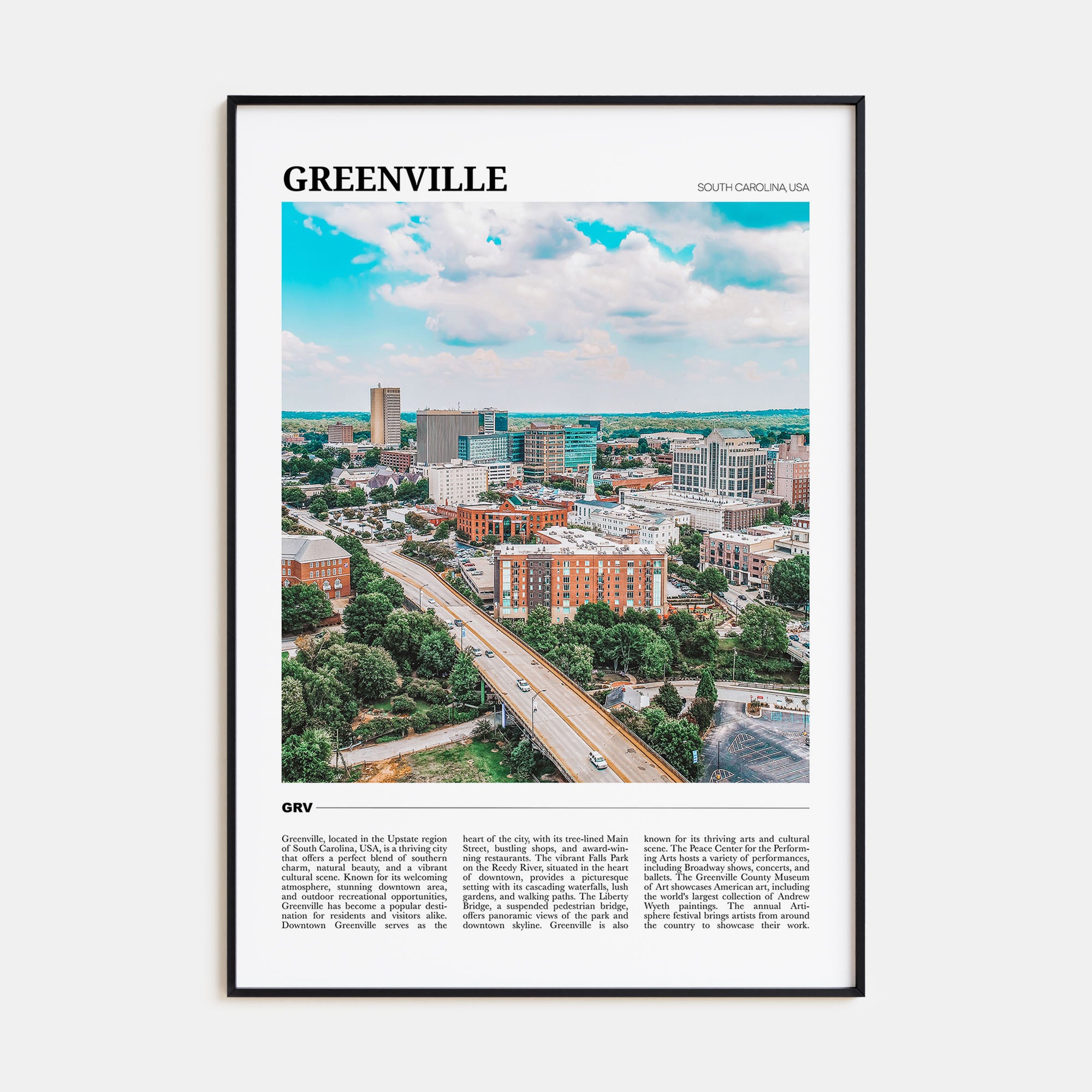 Greenville Travel Color No 2 Poster