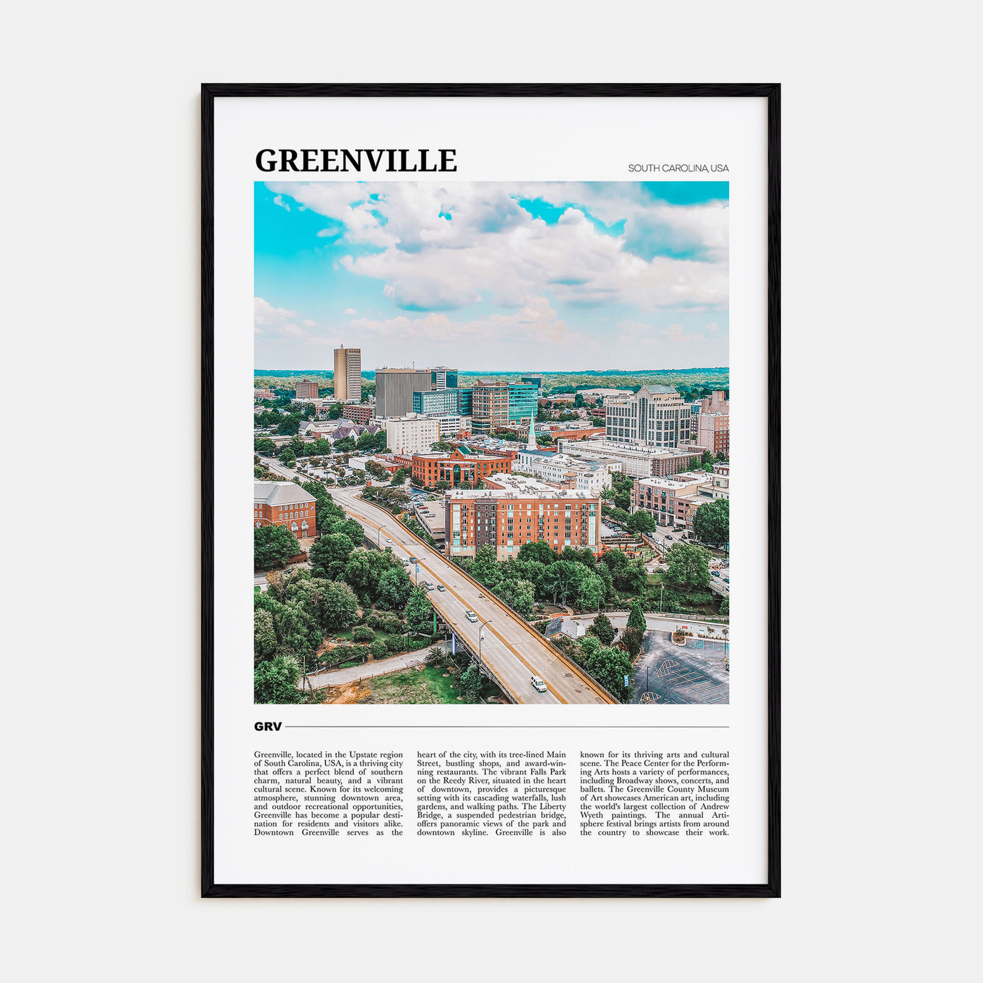 Greenville Travel Color No 2 Poster
