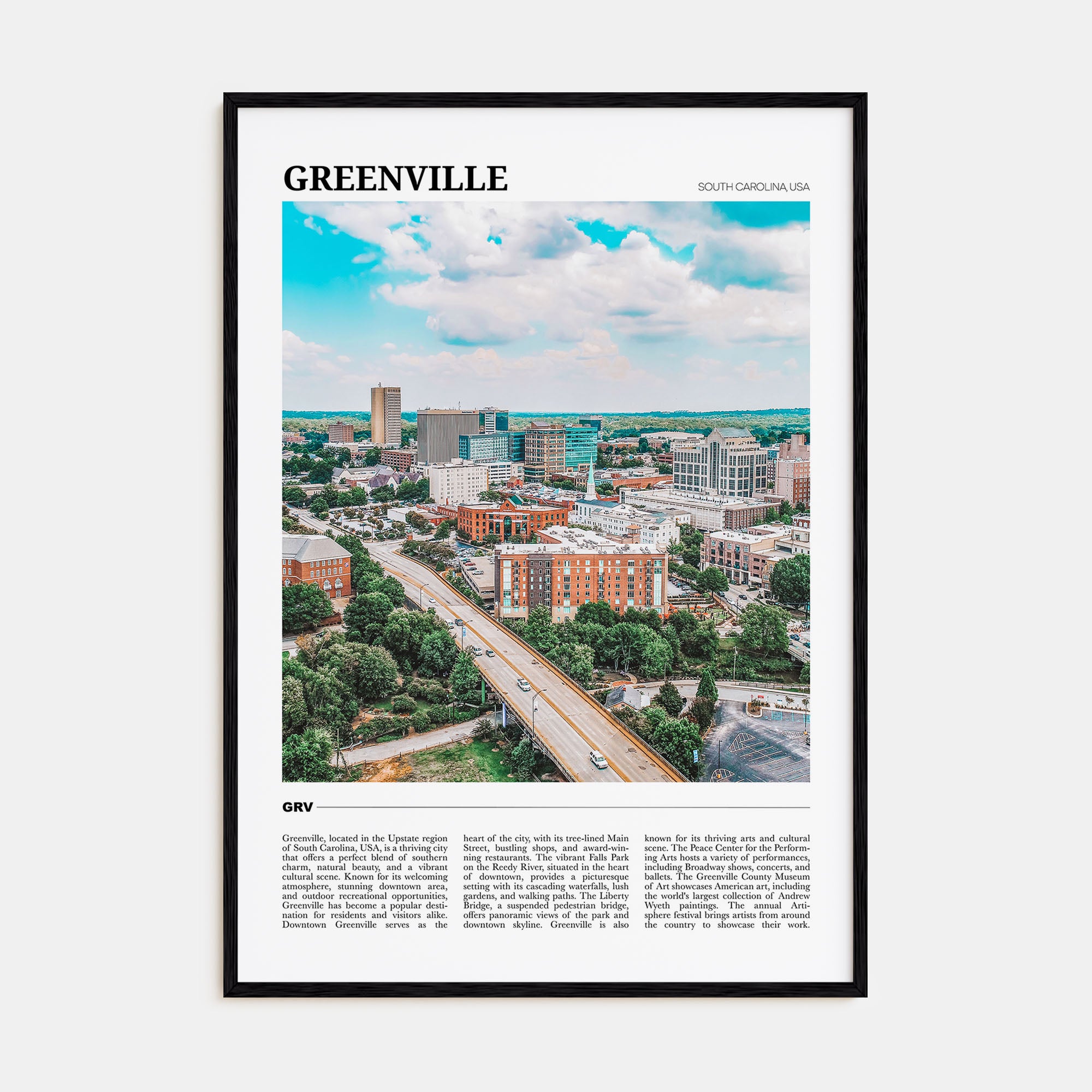 Greenville Travel Color No 2 Poster