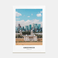 Greenwich, London Portrait Color Poster