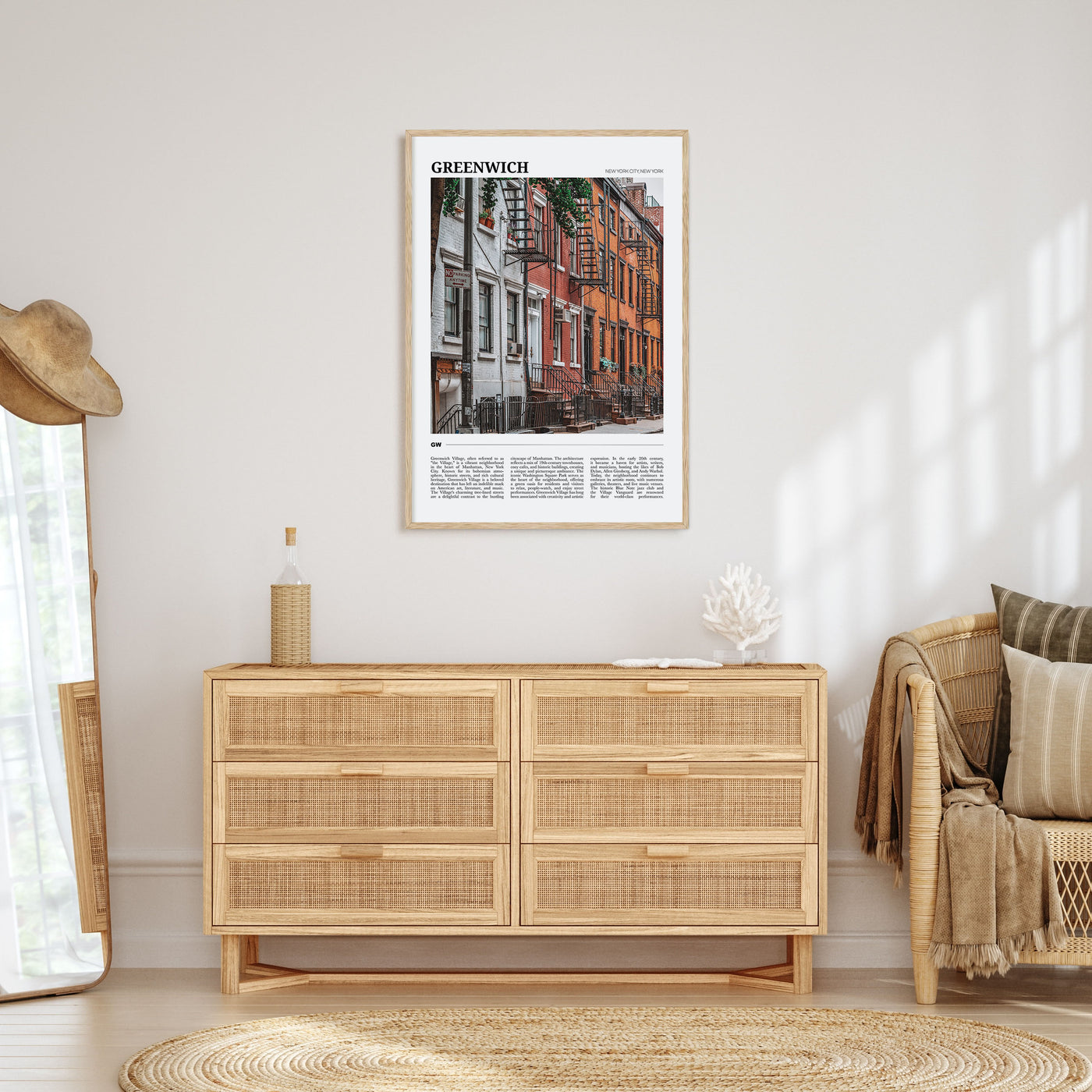 Greenwich, New York Travel Color Poster