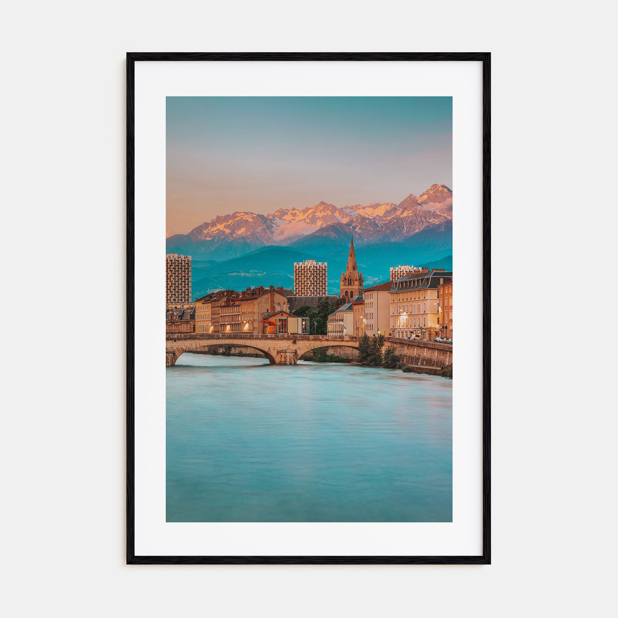 Grenoble Photo Color Poster