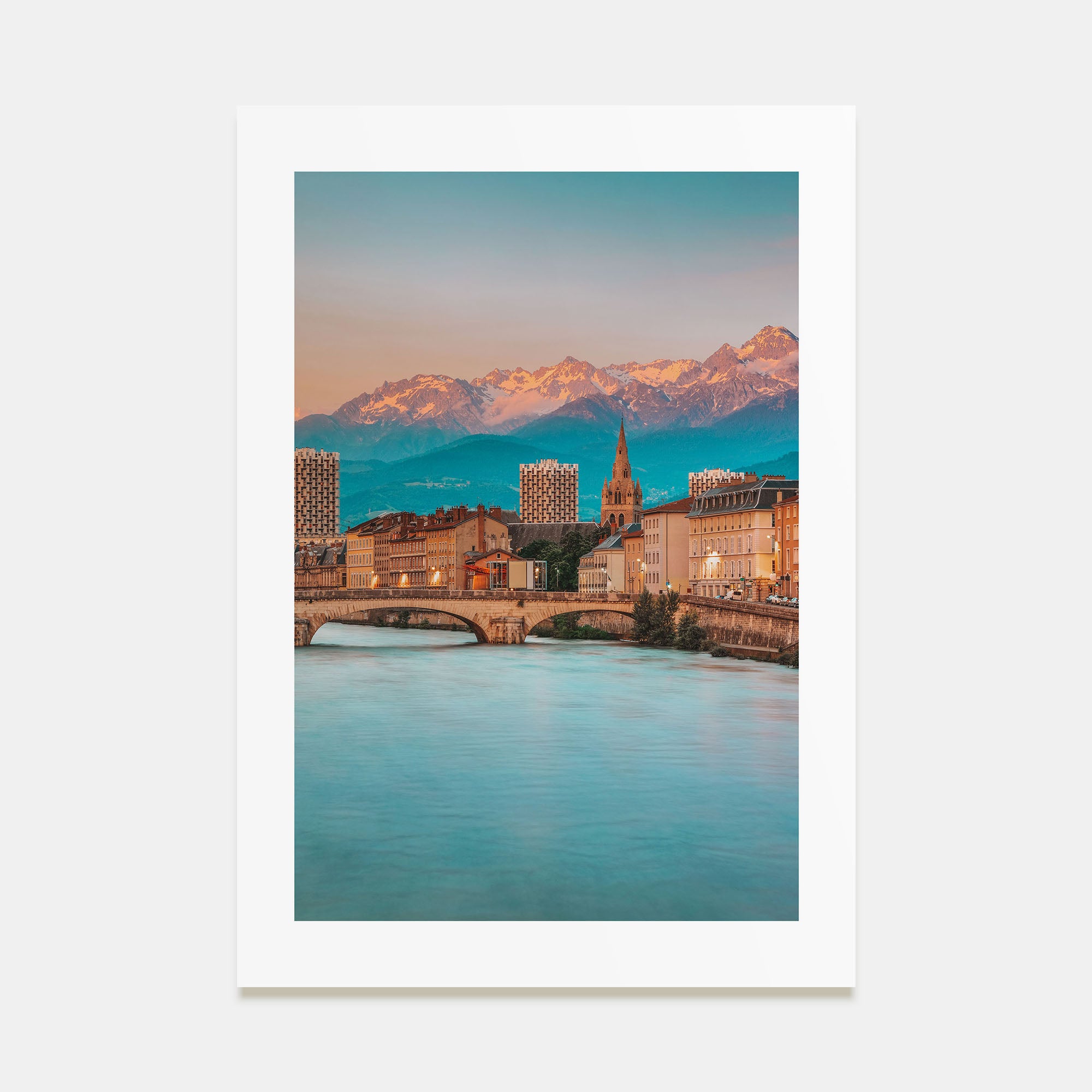 Grenoble Photo Color Poster
