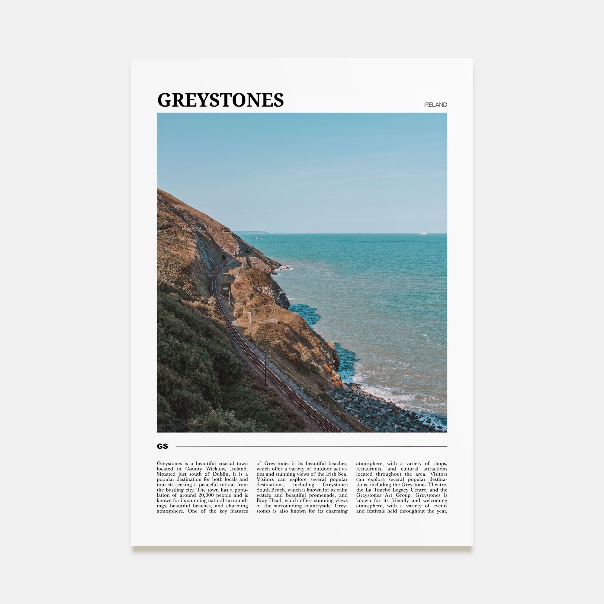 Greystones Travel Color Poster