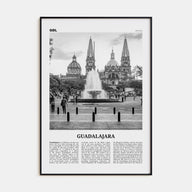 Guadalajara Travel B&W No 1 Poster