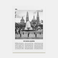Guadalajara Travel B&W No 1 Poster