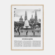 Guadalajara Travel B&W No 1 Poster