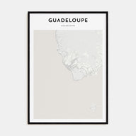Guadeloupe Map Portrait Poster