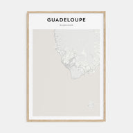 Guadeloupe Map Portrait Poster