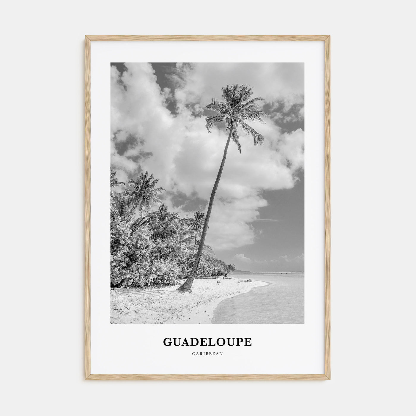 Guadeloupe Portrait B&W Poster