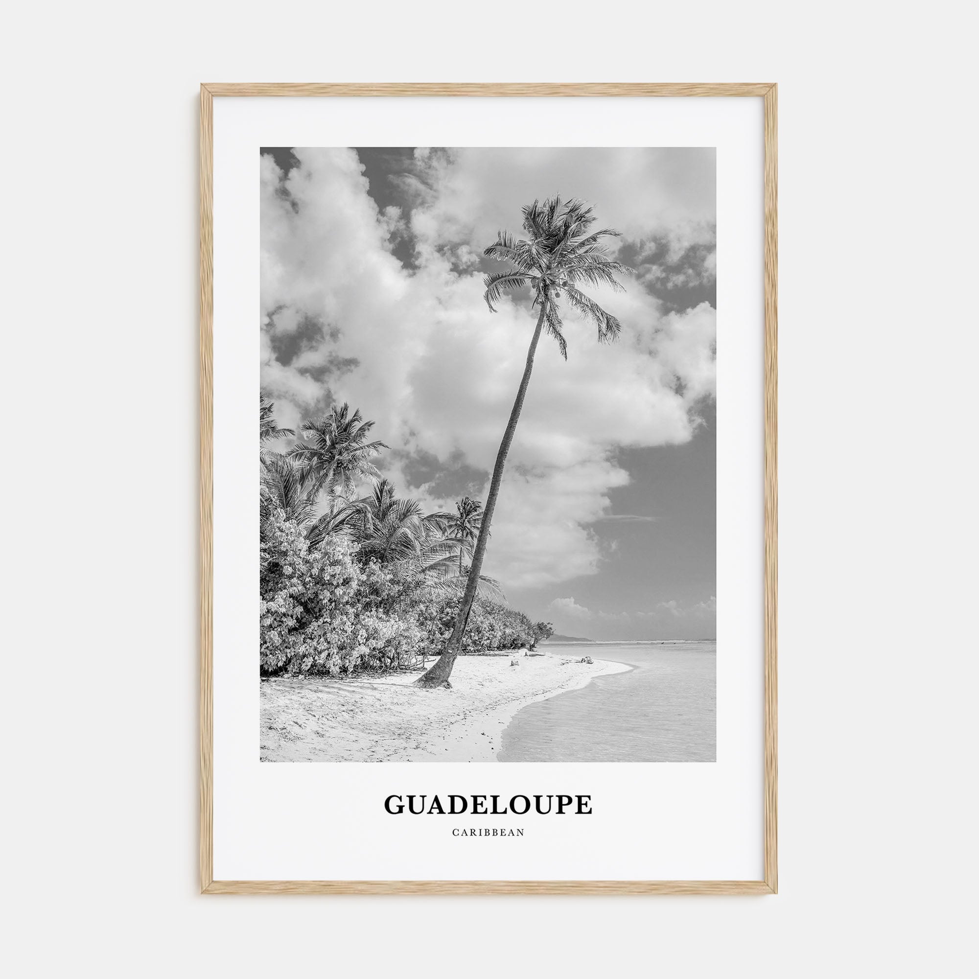 Guadeloupe Portrait B&W Poster