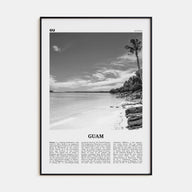 Guam Travel B&W Poster