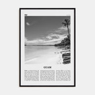 Guam Travel B&W Poster