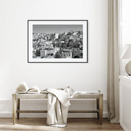 Guanajuato City Landscape B&W Poster