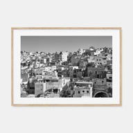 Guanajuato City Landscape B&W Poster